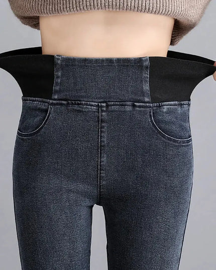 Elastic Waist Skinny Jeans Women for Spring Fashion - Next Level