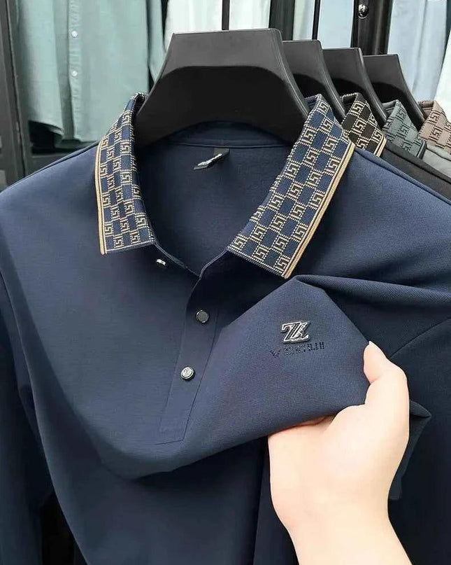 Designer Luxury Men's Polo Shirt Lapel Z Embroidered - Next Level