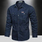 Cargo Shirts for Men Long Sleeve Casual Cotton Shirts - Next Level