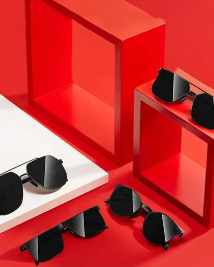 Polarized Sunglasses Men Fashion Square Big Frame for Stylish Eye Protection - Next Level