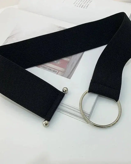 Belts for Women - Black Elastic Waist Belts for Women, Simple and Loose Design - Next Level