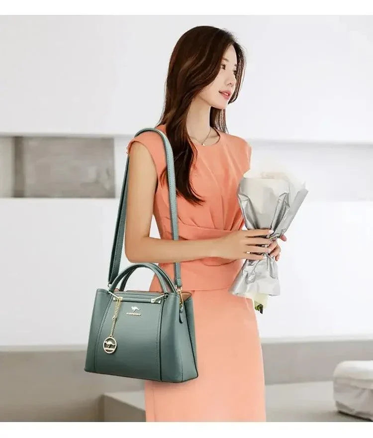 Collection of soft leather purses in various styles and colors showcasing luxury and craftsmanship