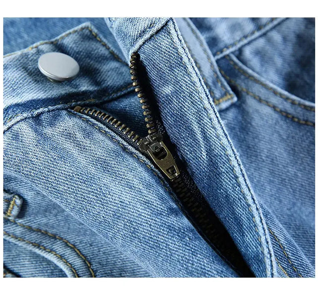 High Quality Wide Leg Cotton Jeans for Women - Stylish Denim Fashion - Next Level