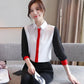 Office Lady Loose Lace Chiffon Shirts for Spring Fashion - Next Level