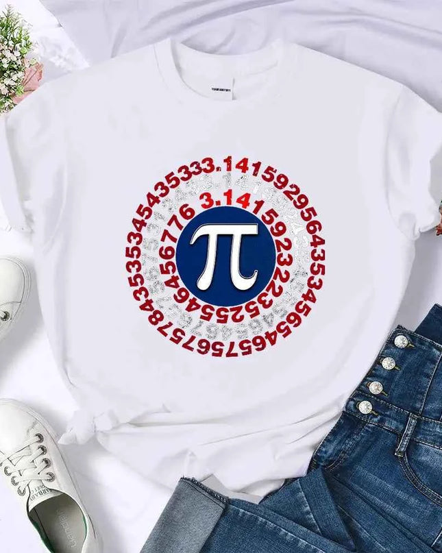 Funny Pi Spiral Geometry Shirt for Women - Unique Mathematics Apparel - Next Level