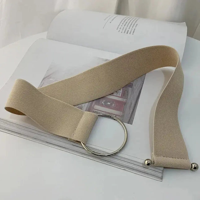 Belts for Women - Black Elastic Waist Belts for Women, Simple and Loose Design - Next Level