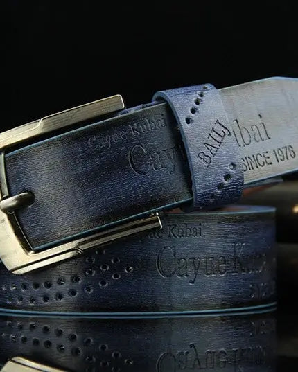 Men's Luxury Belt with Pin Buckle & Letter Print – Elevate Your Style - Next Level
