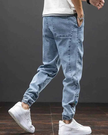 Spring Summer Cargo Jeans Men in Black and Blue - Streetwear Style - Next Level