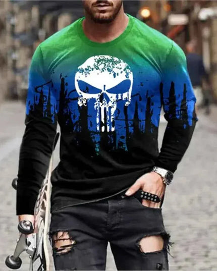 Retro Graffiti T-shirt - 3D Print Summer Men's Round Neck Tee - Next Level