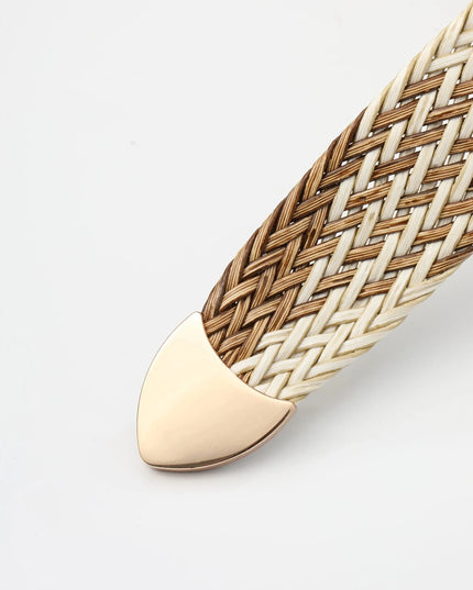 Women's Braided Belt with Irregular Metal Clasp - Next Level