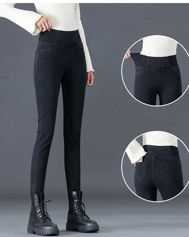 Elastic Waist Skinny Jeans Women for Spring Fashion - Next Level