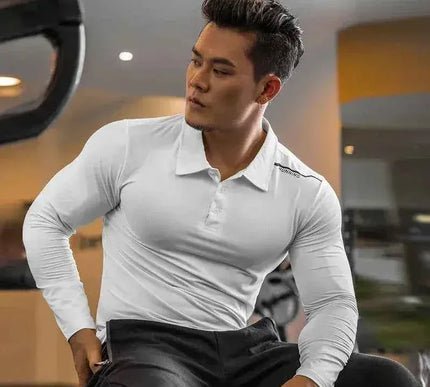 Männer Gym Kompressionsshirt für Fitness und Training - Next Level