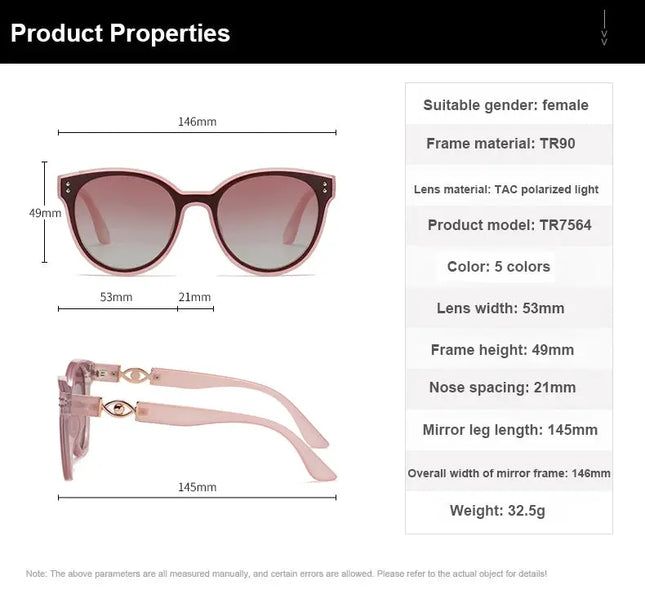 Polarized UV400 Sunglasses for Women – Fashionable Sun Protection - Next Level