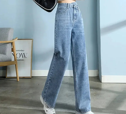 Stylische Baumwolljeans Damen weite Beinform für mühelosen Chic - Next Level