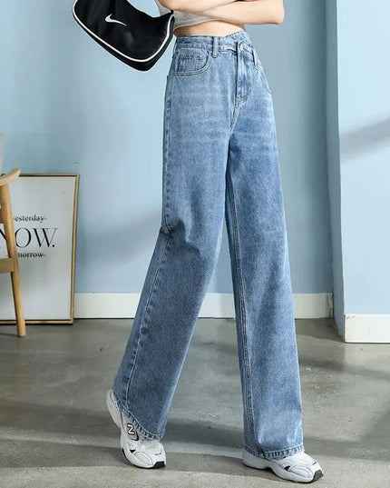 High Quality Wide Leg Cotton Jeans for Women - Stylish Denim Fashion - Next Level