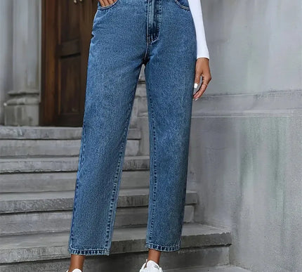 Benuynffy Vintage Damenjeans – Amerikanischer Basic-Stil - Next Level