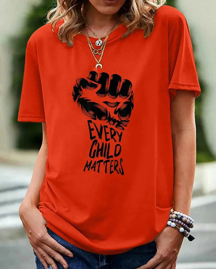 Every Child Matters T-shirt for Women - Short Sleeve Print Design - Next Level