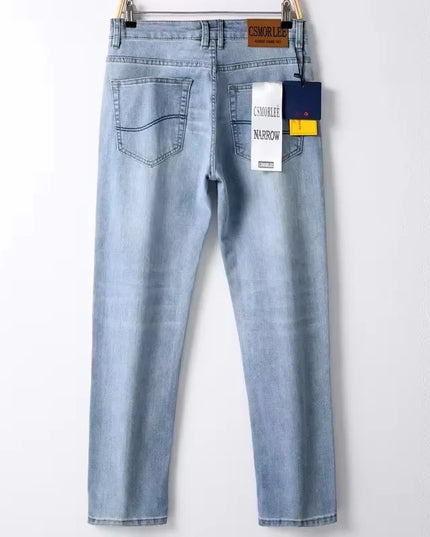 Herren-Jeans Sommer-Style – Slim Fit Denim Hose