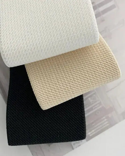 Belts for Women - Black Elastic Waist Belts for Women, Simple and Loose Design - Next Level