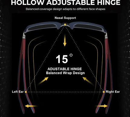 CRIXALIS Polarized Sunglasses Men - Rectangle Style for Ultimate Eye Protection - Next Level