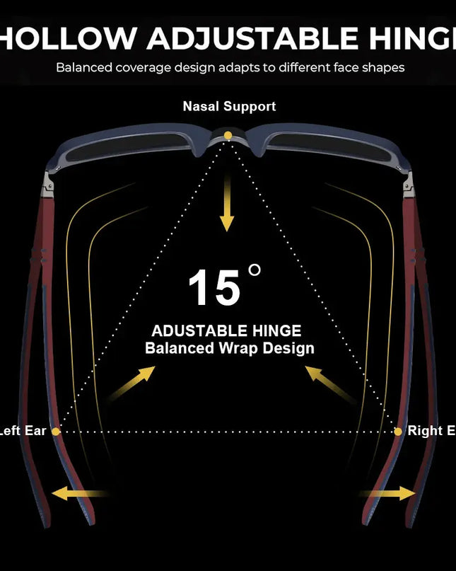 CRIXALIS Polarized Sunglasses Men - Rectangle Style for Ultimate Eye Protection - Next Level