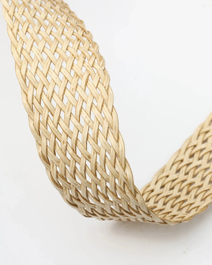 Women's Braided Belt with Irregular Metal Clasp - Next Level