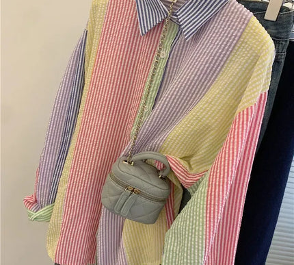 Damen gestreifte Bluse - Modische gestreifte Shirts für Frauen - Next Level