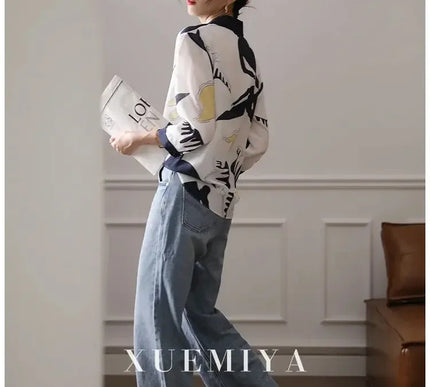 Luxus Damen Shirt Frankreich Stil mit modischem Druck für Frauen - Next Level