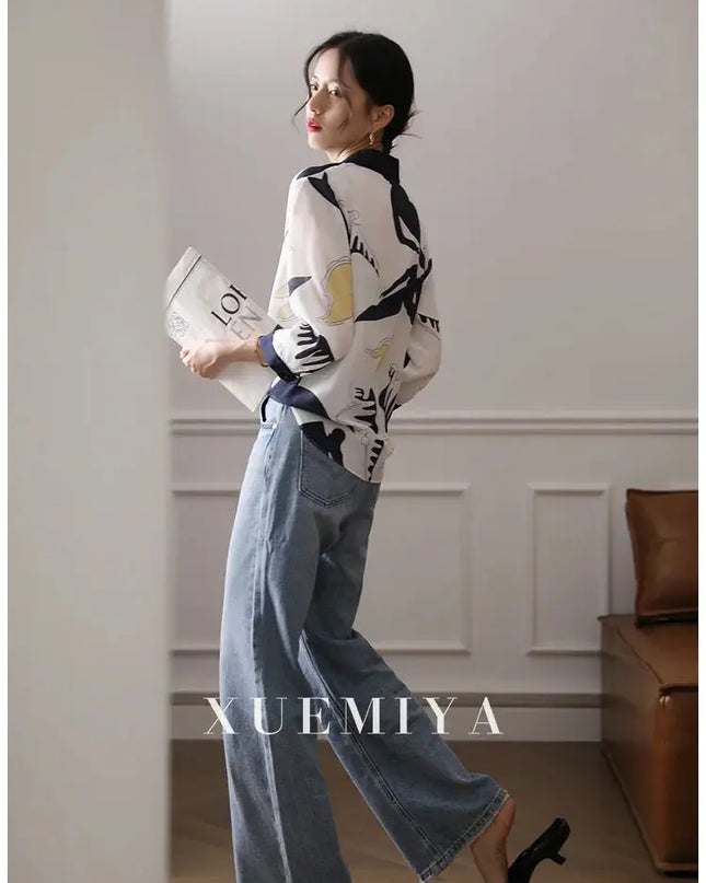 Fashion Luxury Ladies Shirt France Style Woman Printing - Next Level