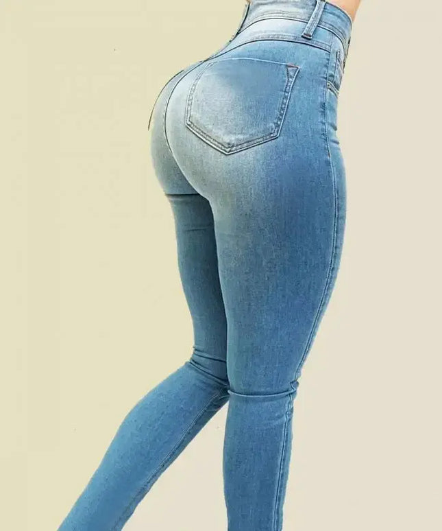 Women's High Waist Denim Jeans - Perfect Fit and Timeless Style - Next Level