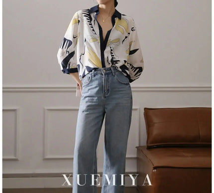 Luxus Damen Shirt Frankreich Stil mit modischem Druck für Frauen - Next Level