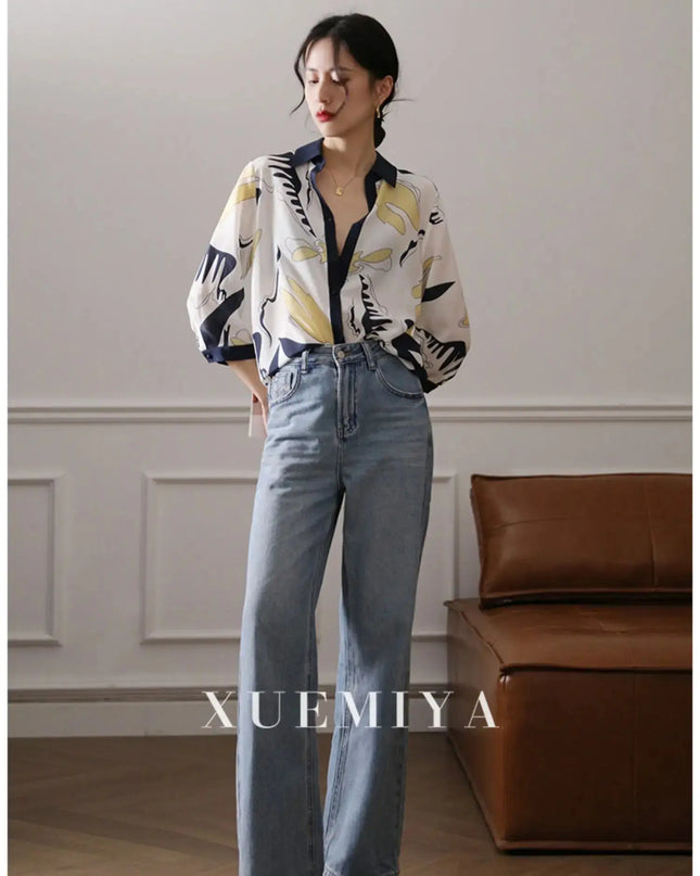 Fashion Luxury Ladies Shirt France Style Woman Printing - Next Level