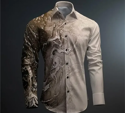 Herren 3D Druck Freizeithemden für Frühling und Sommer - Next Level