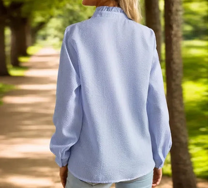 Schickes Bürohemd Damen - Elegantes Langarmshirt in Einfarbig für moderne Berufstätige - Next Level