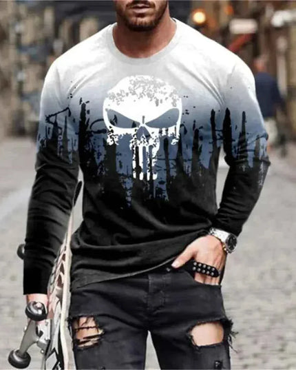 Retro Graffiti T-shirt - 3D Print Summer Men's Round Neck Tee - Next Level