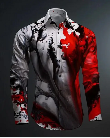 Men's 3D Printed Business Casual Shirt for Spring and Summer - Next Level