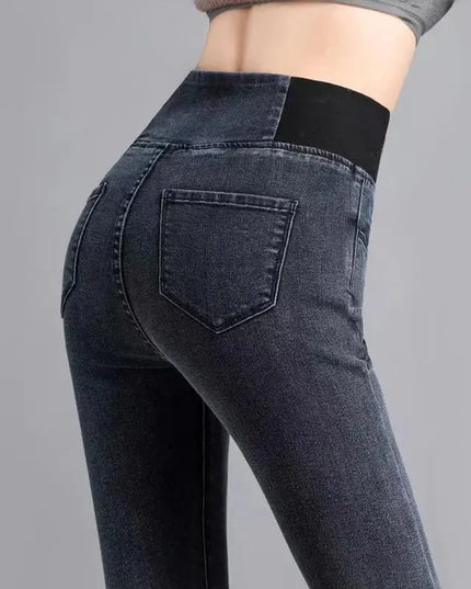 Elastic Waist Skinny Jeans Women for Spring Fashion - Next Level