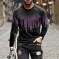 Retro Graffiti T-shirt - 3D Print Summer Men's Round Neck Tee - Next Level