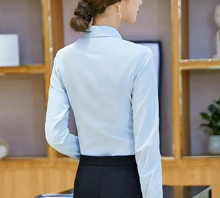 Elegantes weißes Damen Langarmshirt - Stilvoll & Vielseitig für jeden Anlass - Next Level