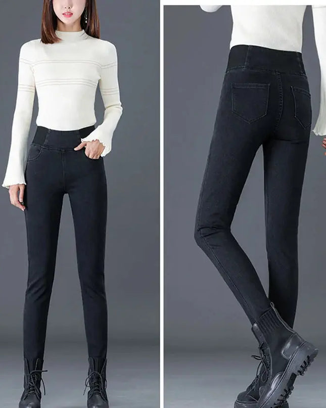 Elastic Waist Skinny Jeans Women for Spring Fashion - Next Level