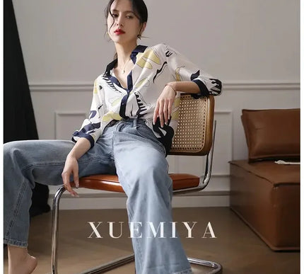 Luxus Damen Shirt Frankreich Stil mit modischem Druck für Frauen - Next Level