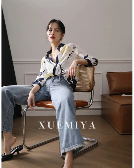 Fashion Luxury Ladies Shirt France Style Woman Printing - Next Level