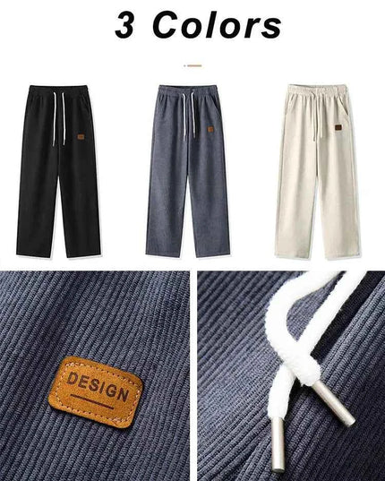 Winter Corduroy Sweatpants Men Drawstring - Next Level