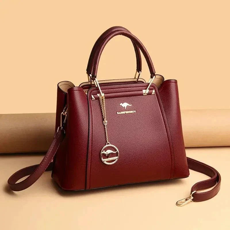 Collection of elegant soft leather purses in various styles and colors highlighting luxury and craftsmanship