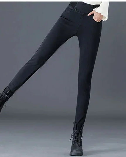 Elastic Waist Skinny Jeans Women for Spring Fashion - Next Level
