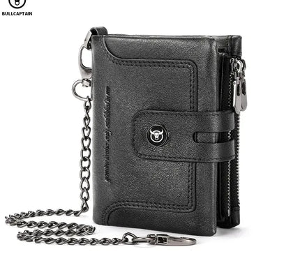 BULLCAPTAIN Leather Wallet for Men - Genuine Leather Business Wallet - Next Level