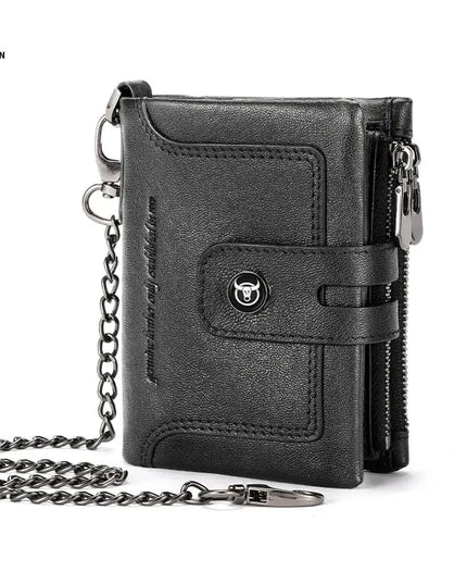 BULLCAPTAIN Leather Wallet for Men - Genuine Leather Business Wallet - Next Level