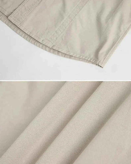 Cargo Shirts for Men Long Sleeve Casual Cotton Shirts - Next Level