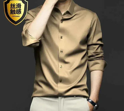 Herren Langarmhemd knitterfrei S-5XL - Stil und Komfort ohne Falten - Next Level