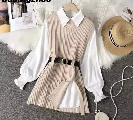 Strickwesten Damen Set - Zwei-teiliges Strickoutfit für stylische Frühlingslooks - Next Level